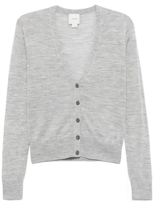 Calvin Klein cardigan chiné - Gris - Calvin Klein - Modalova