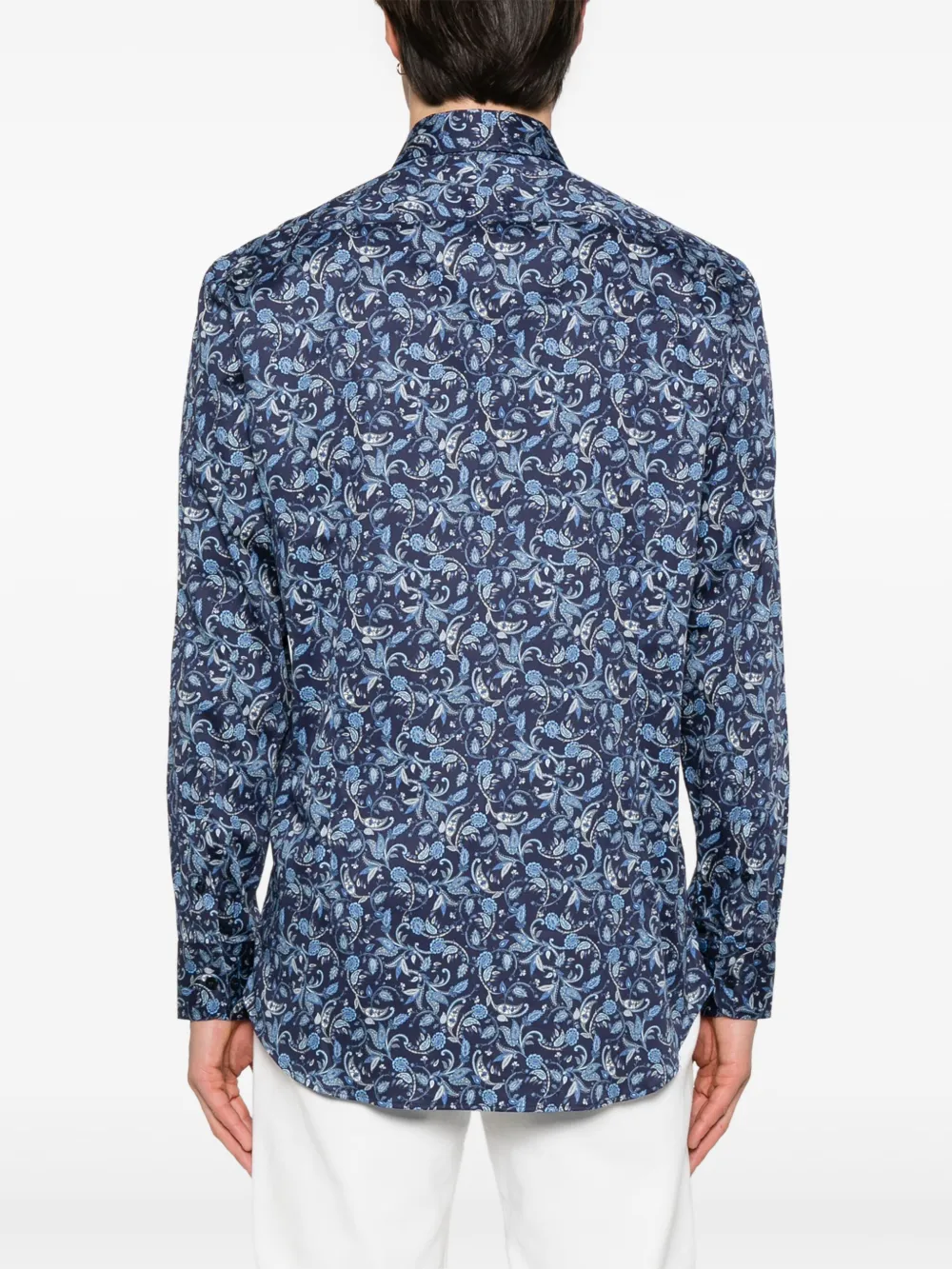 ETRO Overhemd met paisley-print Blauw