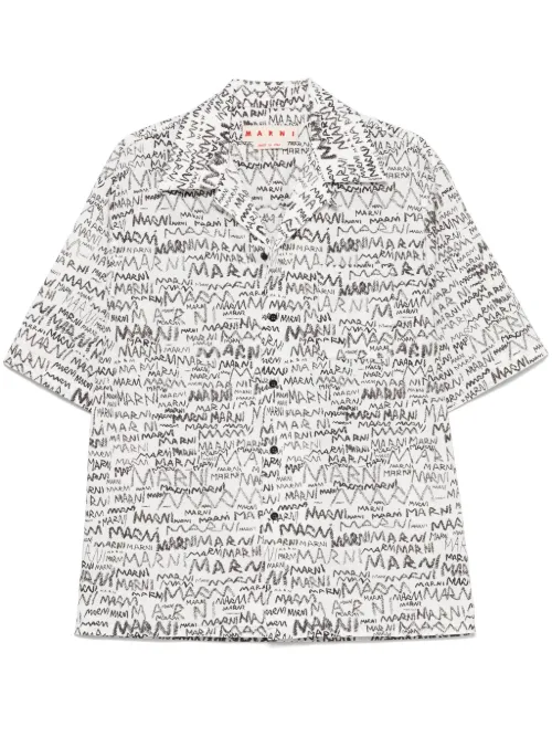 Chemise à logo imprimé - Marni - Modalova