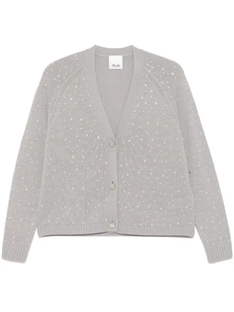 Allude crystal-embellished cardigan