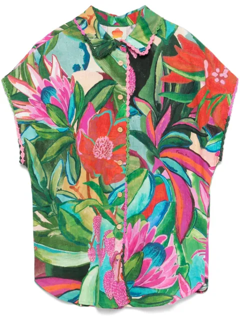FARM Rio floral-print shirt