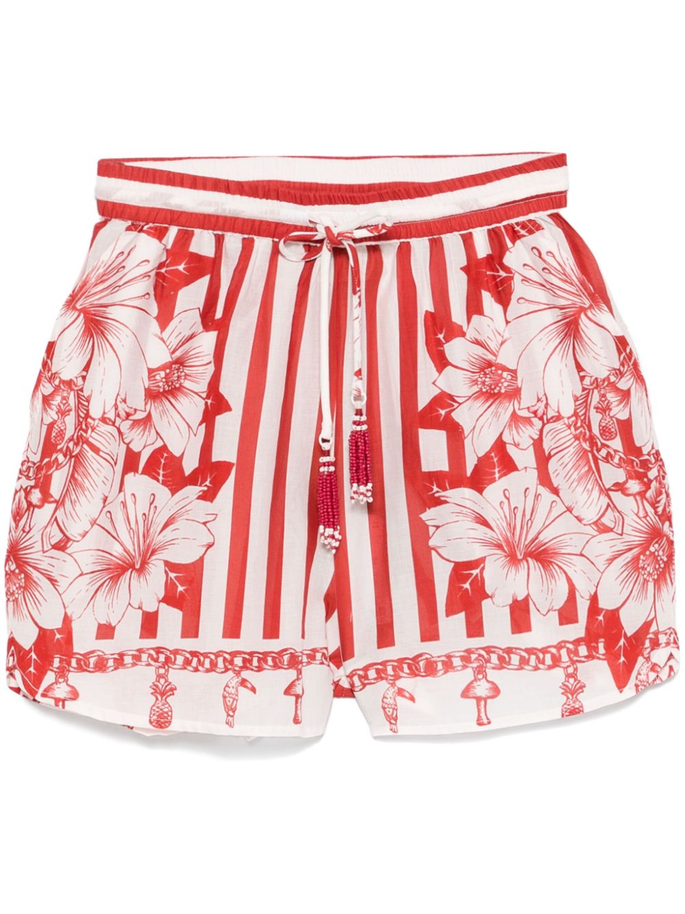 mix-print shorts