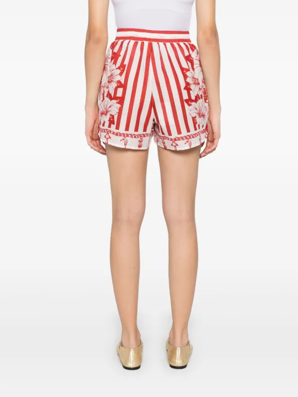 FARM Rio mix-print Shorts | Red | FARFETCH