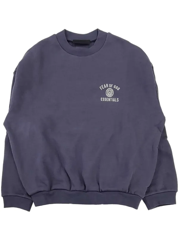ESSENTIALS ロゴプリントクルーネックスウェットシャツ アディダス プレミアム エッセンシャルズ クルーネック