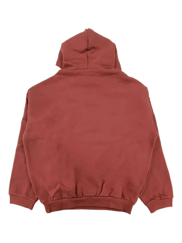 FEAR OF GOD ESSENTIALS logo-print Hoodie Red FARFETCH PH