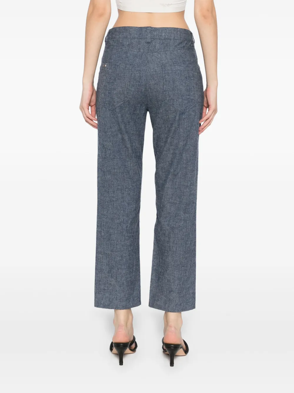 Herno Jeans met drukknoopsluiting Blauw
