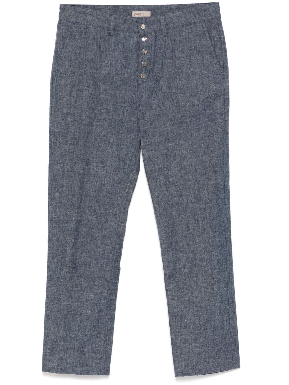 Herno Jeans met drukknoopsluiting Blauw