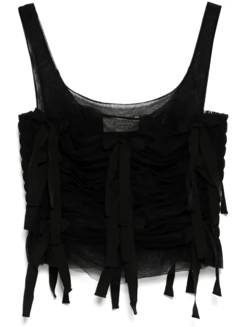 CAROLINE HU top Tulle Bowknot