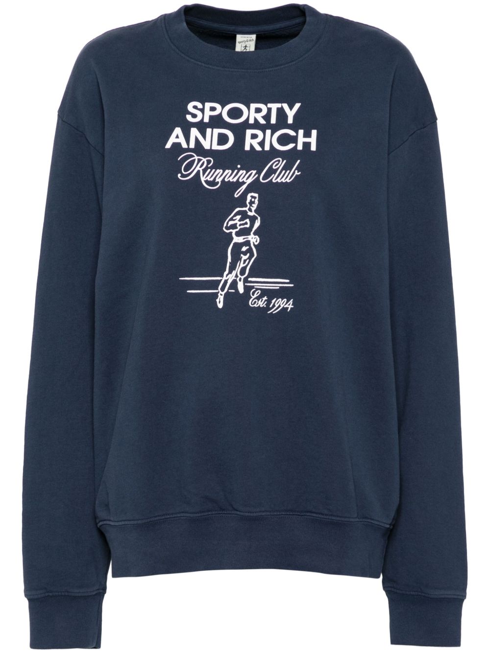 Sporty & Rich Running Man Crewneck sweatshirt - Blue