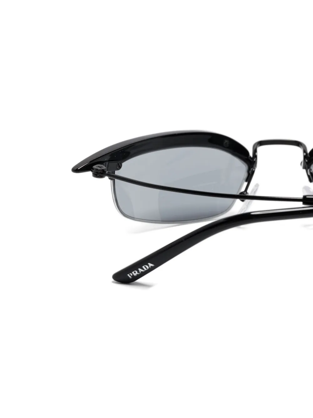 Prada Eyewear Runway zonnebril met getinte glazen Zwart