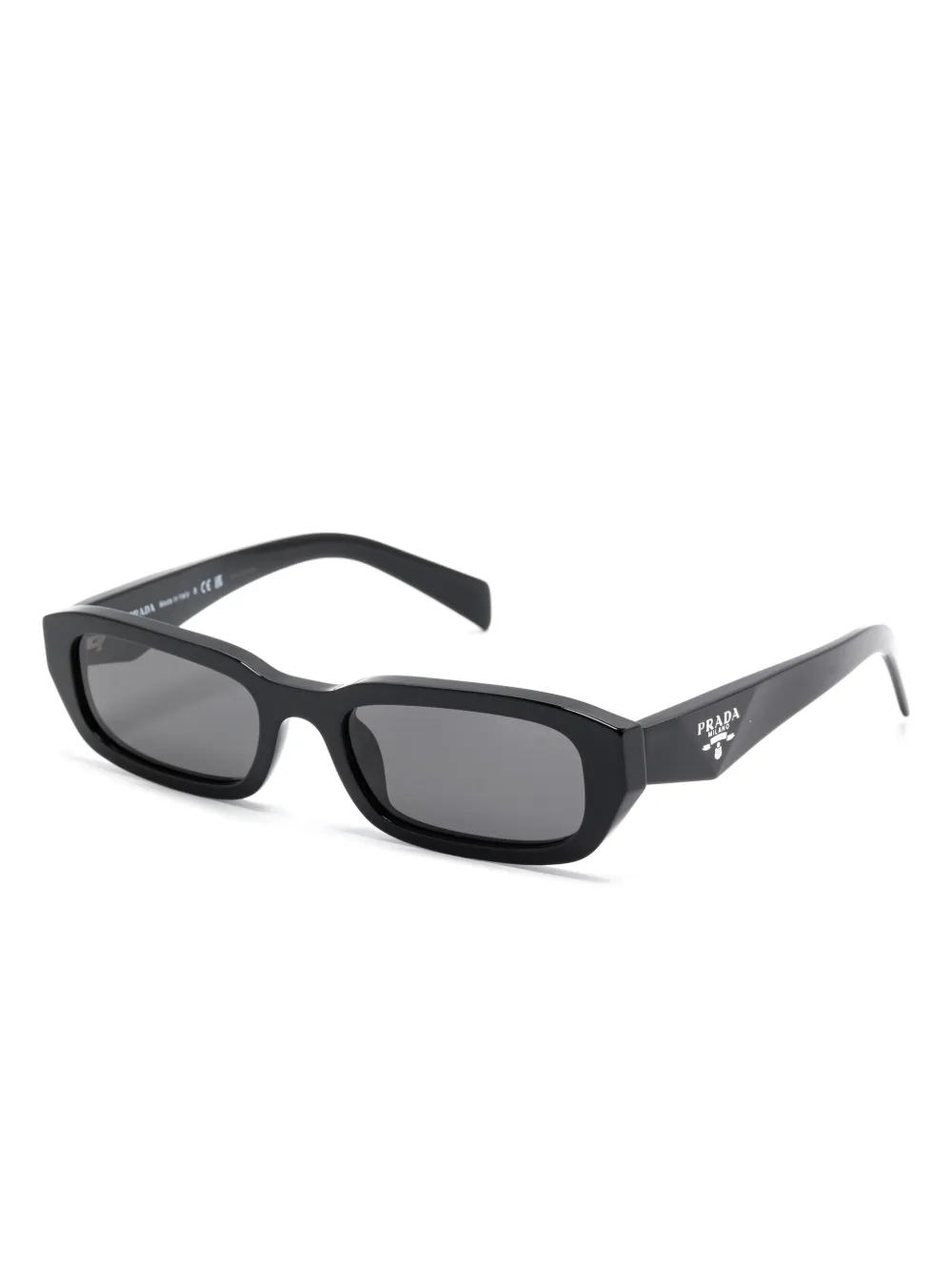 Prada Eyewear Zonnebril met rechthoekig montuur - Zwart