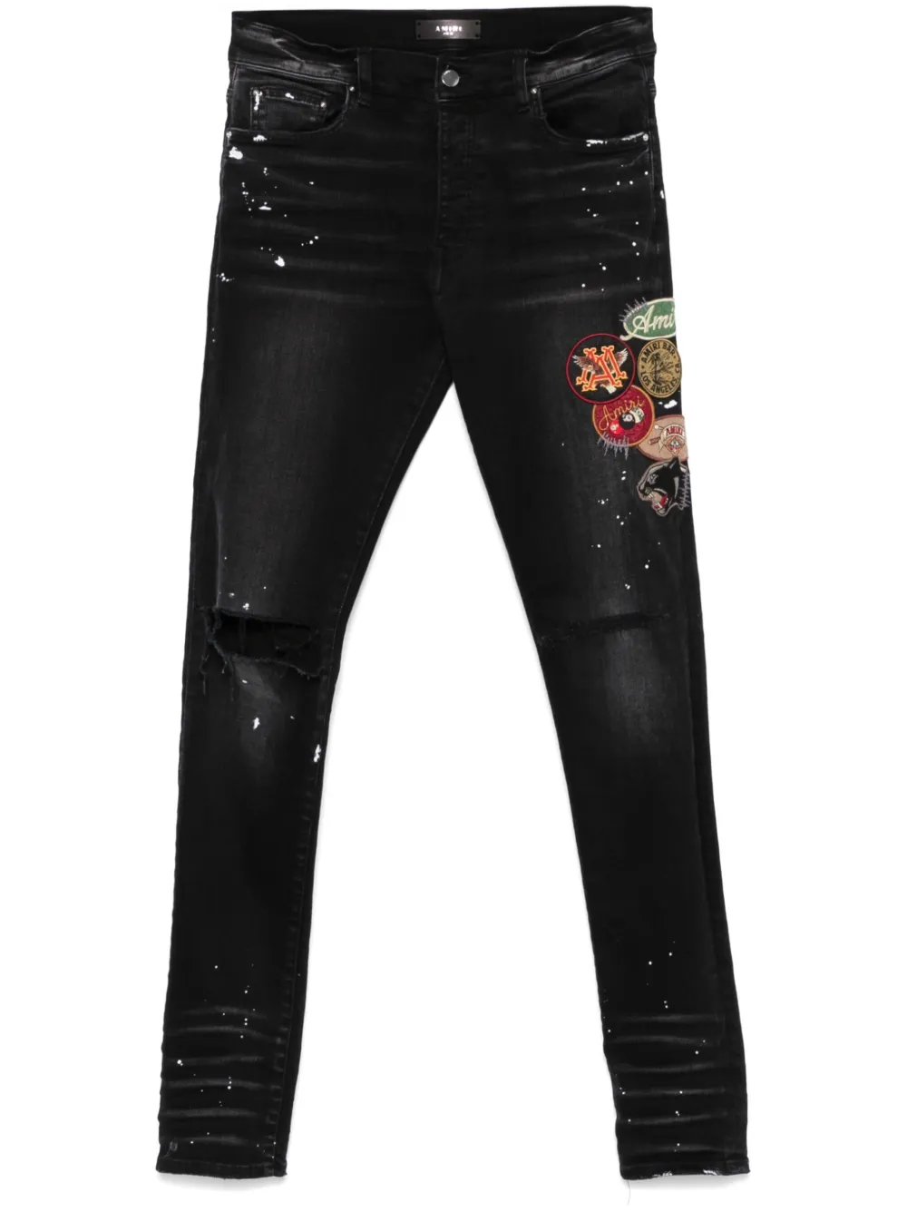 AMIRI PATCH-DETAILING SKINNY JEANS