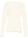 Low Classic Scarf Jersey top - Yellow