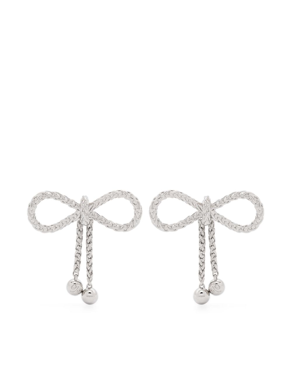 bow-motif earrings