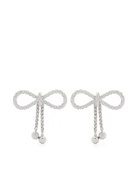 Blumarine aretes con motivo de moño