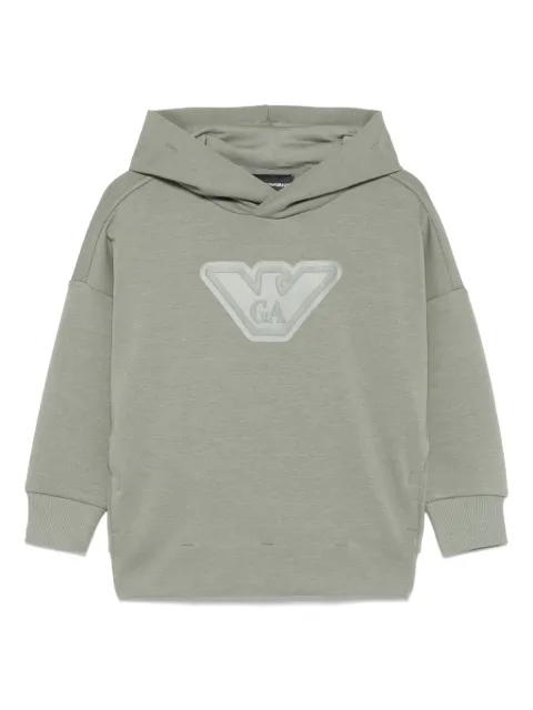 Emporio Armani Kids logo-stamp hoodie