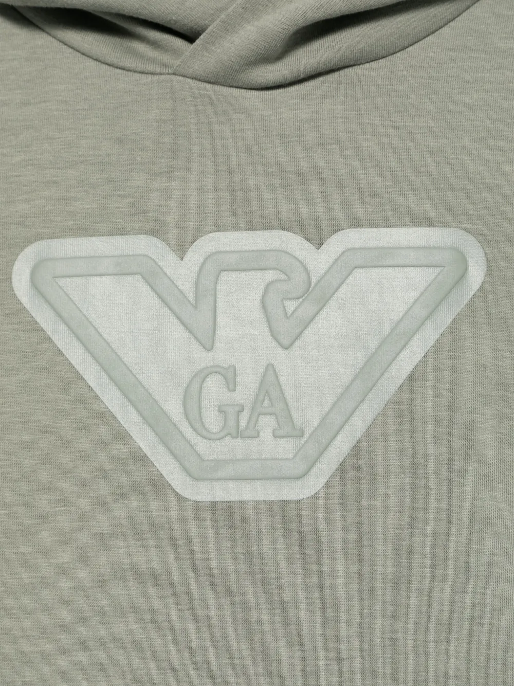 Emporio Armani Kids Hoodie met logoprint Groen