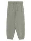 Emporio Armani Kids rubberised-logo drawstring track pants - Green