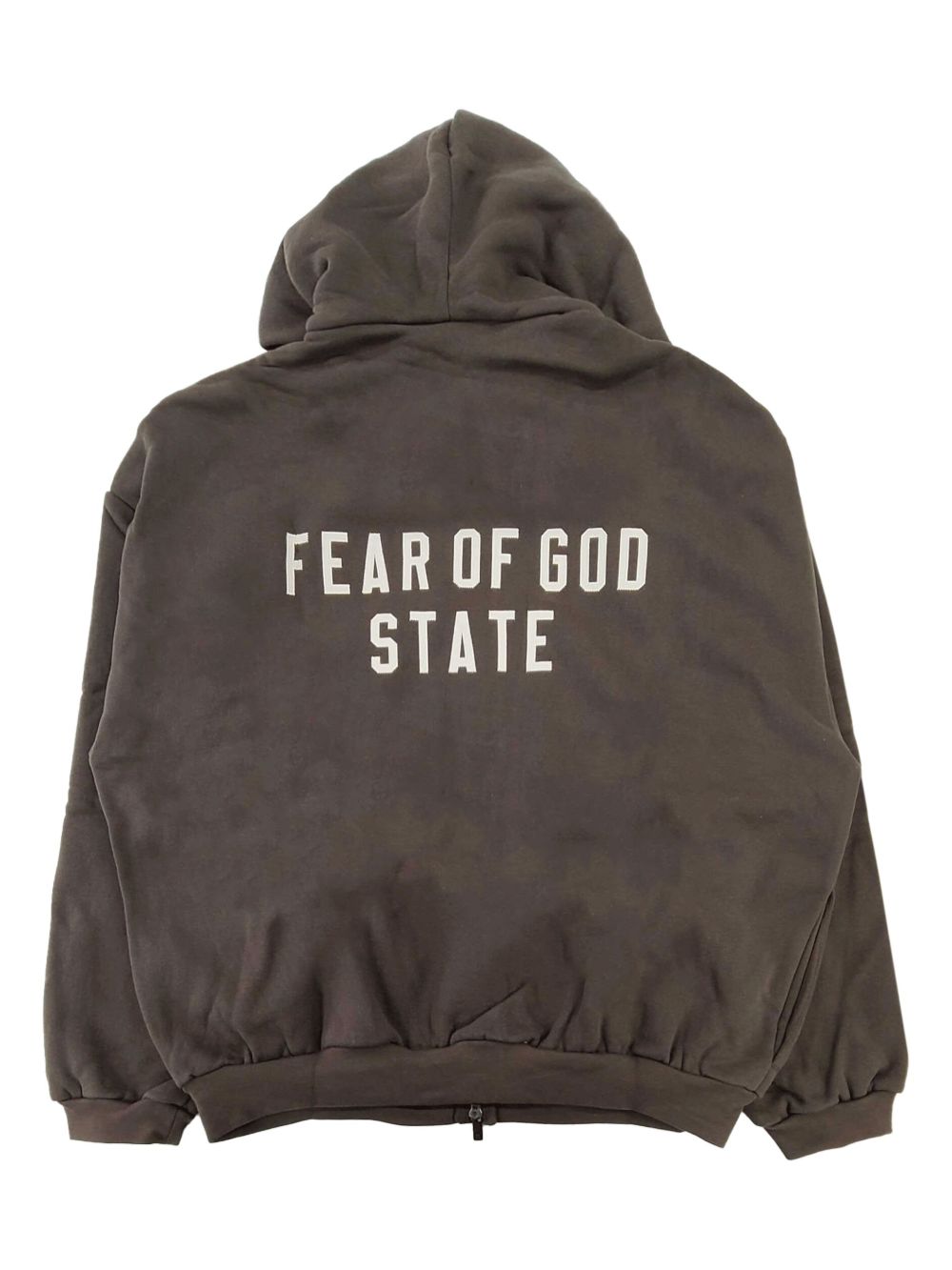 FEAR OF GOD ESSENTIALS logo-print hoodie - Bruin