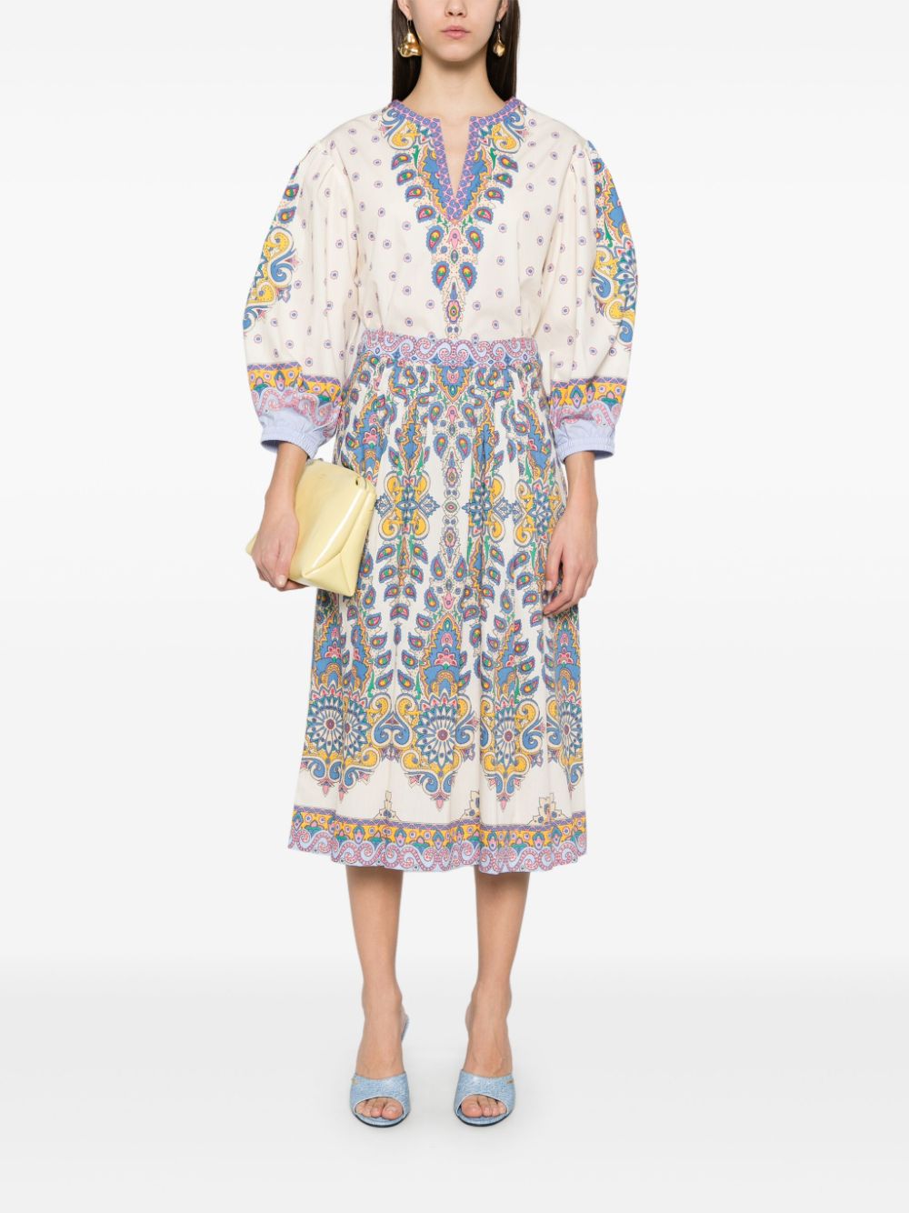 ETRO Midi-rok met paisley-print - Beige