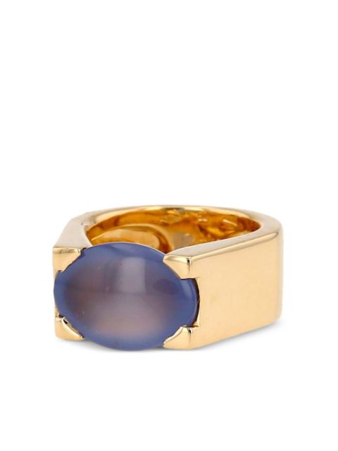 Cartier 18kt yellow gold chalcedony ring