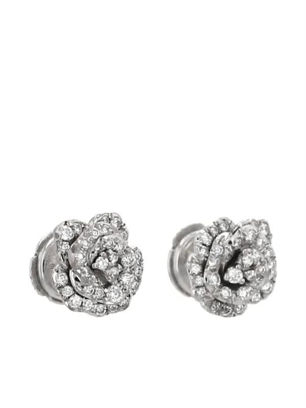 Christian Dior Pre-Owned Rose Dior Bagatelle ダイヤモンド ピアス 