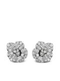 Christian Dior Pre-Owned 18kt white gold Rose Dior Bagatelle diamond earrings - Silver