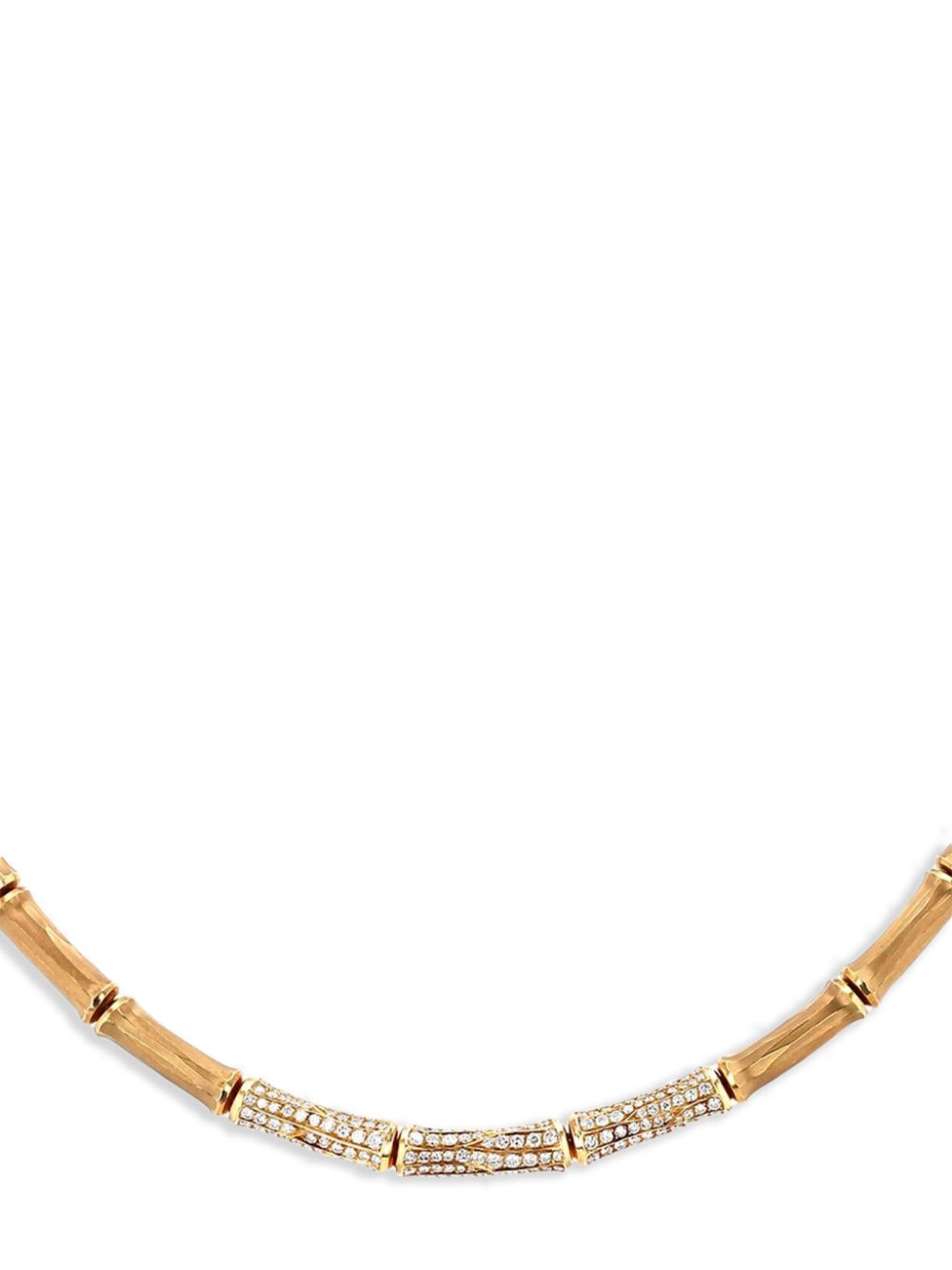 Cartier Cartier Bambou necklace in yellow gold and diamonds - Goud