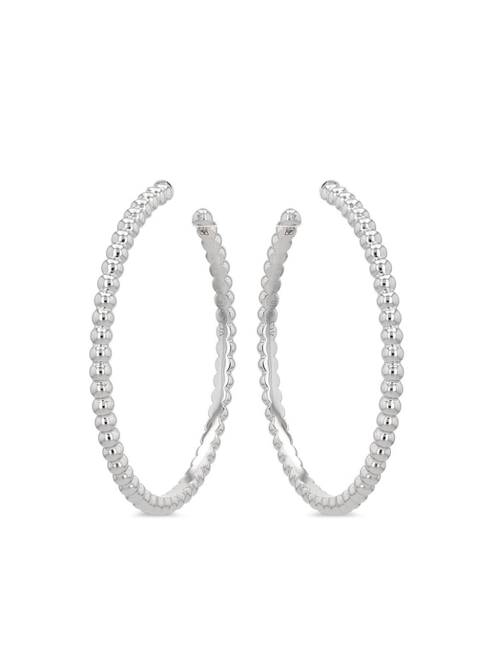 Van Cleef & Arpels 18kt white gold hoop earrings - Silver