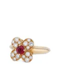 Van Cleef & Arpels 18kt yellow gold ruby and diamond ring