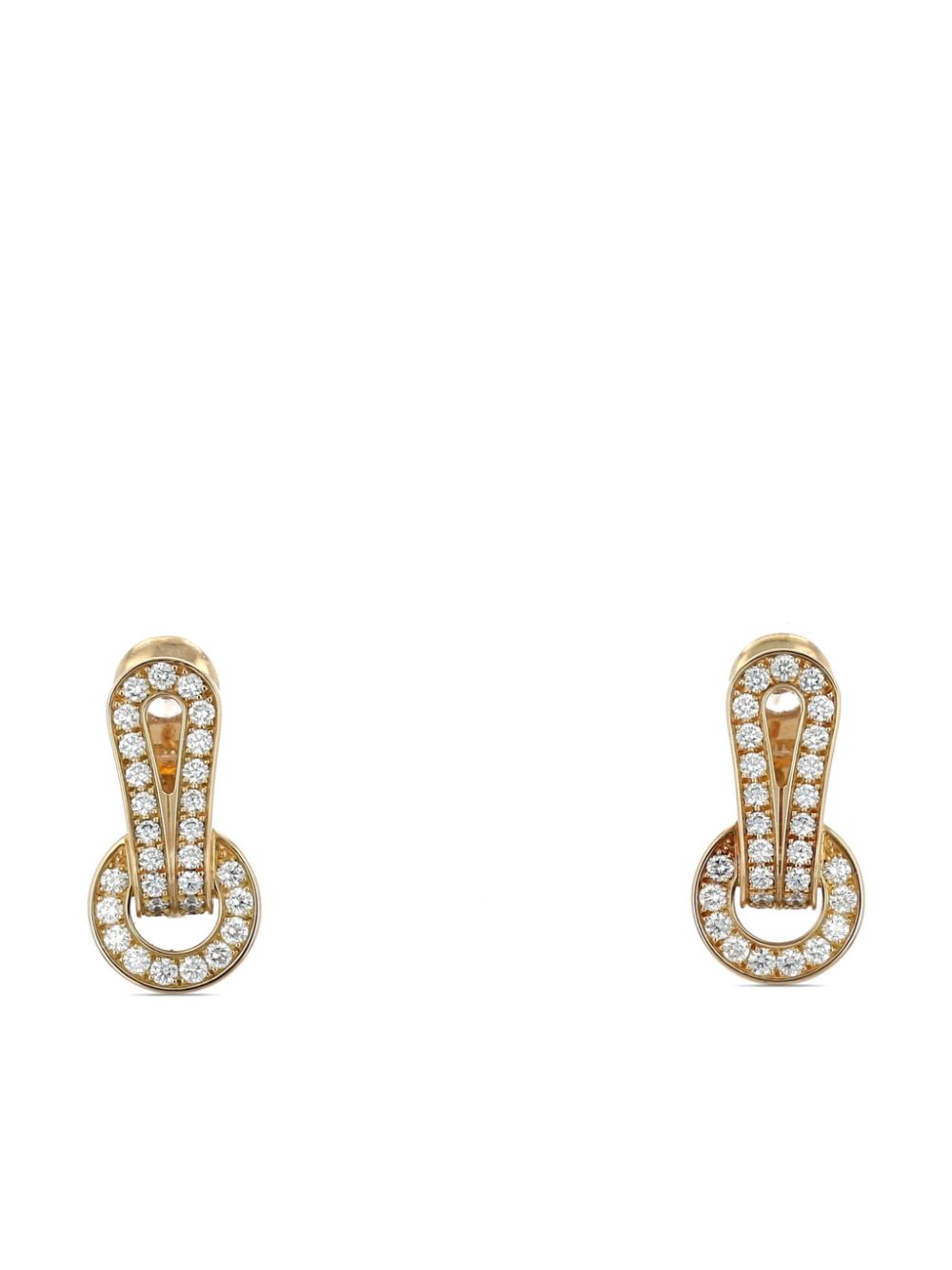 Cartier Cartier Agrafe earrings in yellow gold and diamonds - Goud