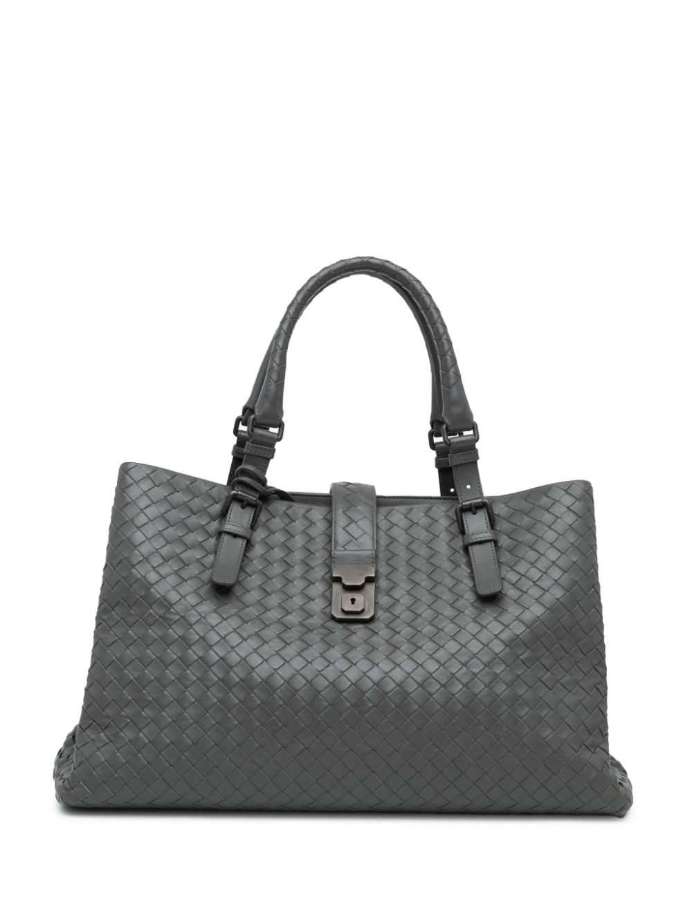 Bottega Veneta Pre-Owned 2012-2024 medium Nappa Intrecciato Roma boekentas - Grijs