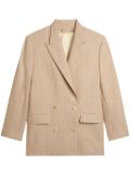 Golden Goose pinstriped blazer - Brown