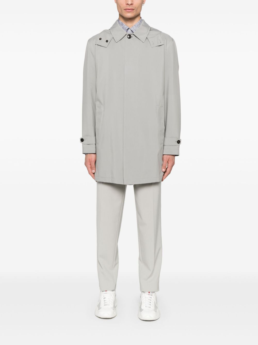 Brioni trench coat parka - Grijs