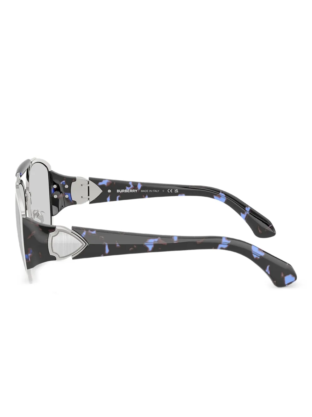 Burberry Eyewear Zonnebril met piloten montuur Zilver