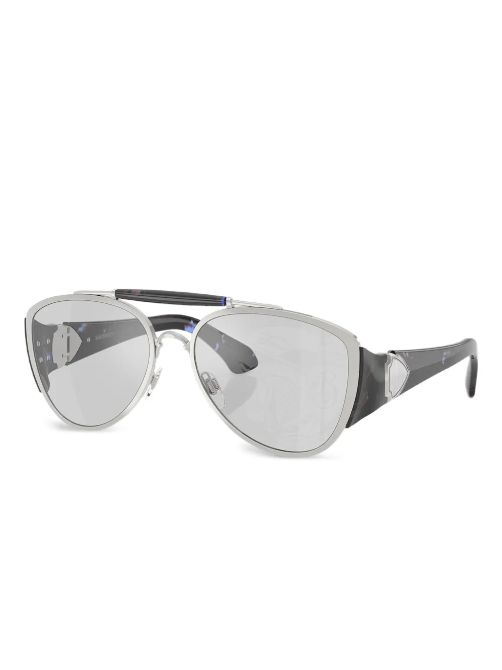Burberry Eyewear Zonnebril met piloten montuur Zilver