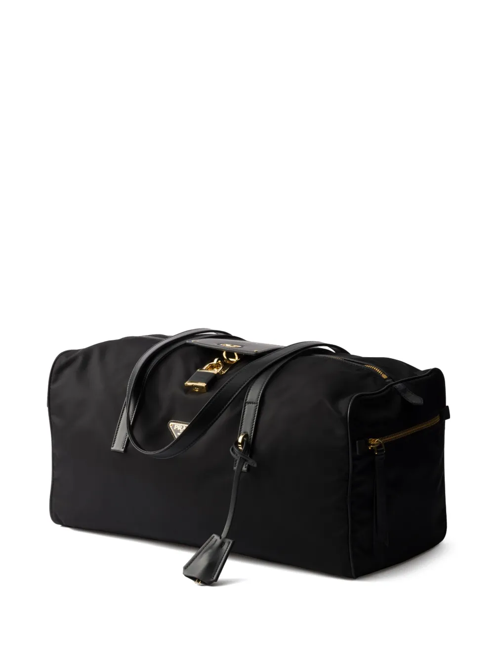 Prada Reistas met logo Zwart
