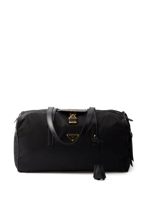 Prada maleta grande con logo triangular