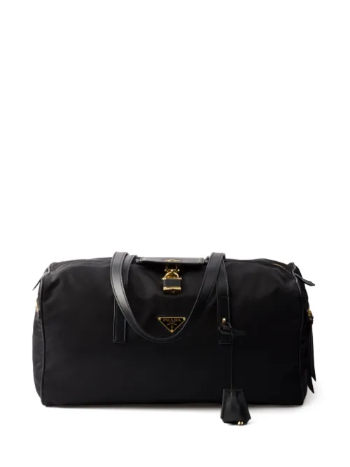 Grand valise à plaque logo - Prada - Modalova