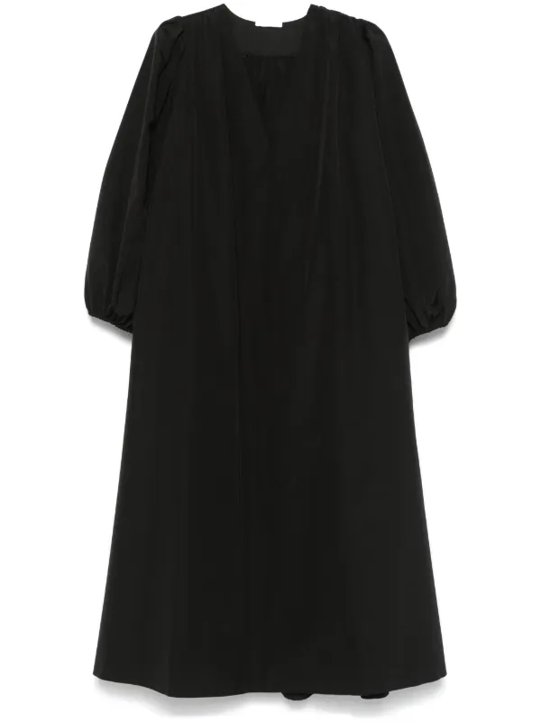 【送料&関税込】The Row Beauvoir V-neck Midi Dress The Row Beauvoir Midi Dress | Black | FARFETCH
