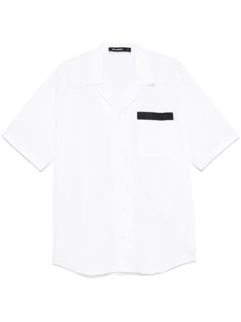 Karl Lagerfeld logo-plaque shirt