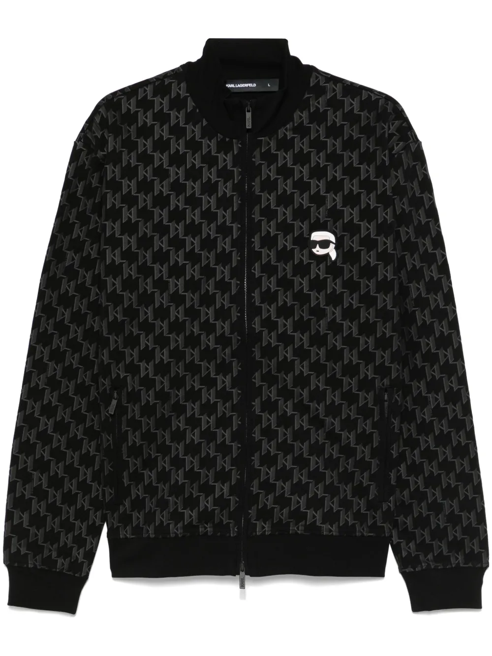 Karl Lagerfeld Jaqueta com estampa de logo | Preto | Image 1