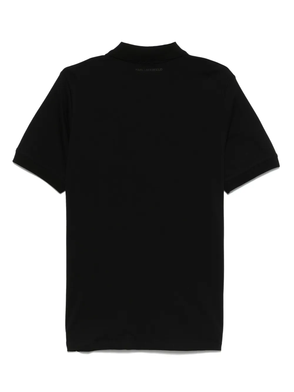 karllagerfeld Karl Lagerfeld Poloshirt met logopatch - Zwart