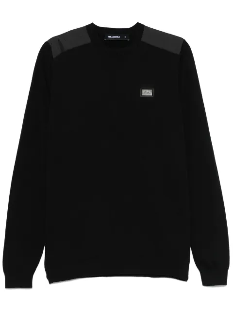 Karl Lagerfeld logo-plaque sweater