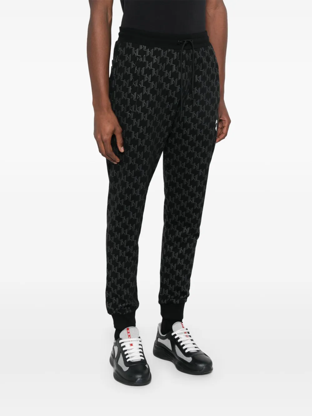 Karl Lagerfeld Trainingsbroek met logoprint Zwart