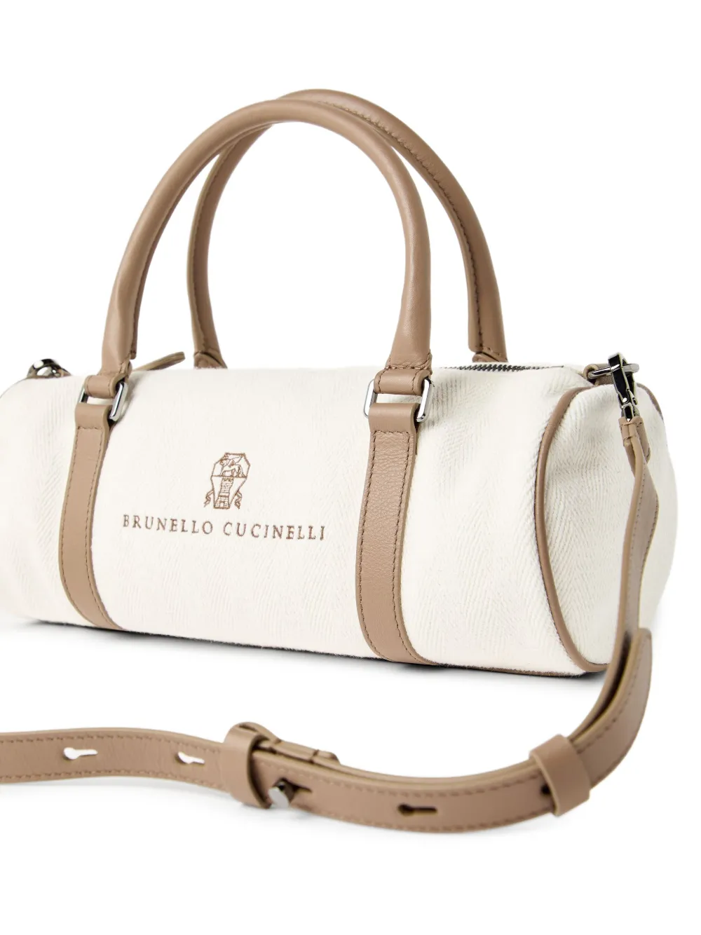 Brunello Cucinelli Barrel shopper Wit