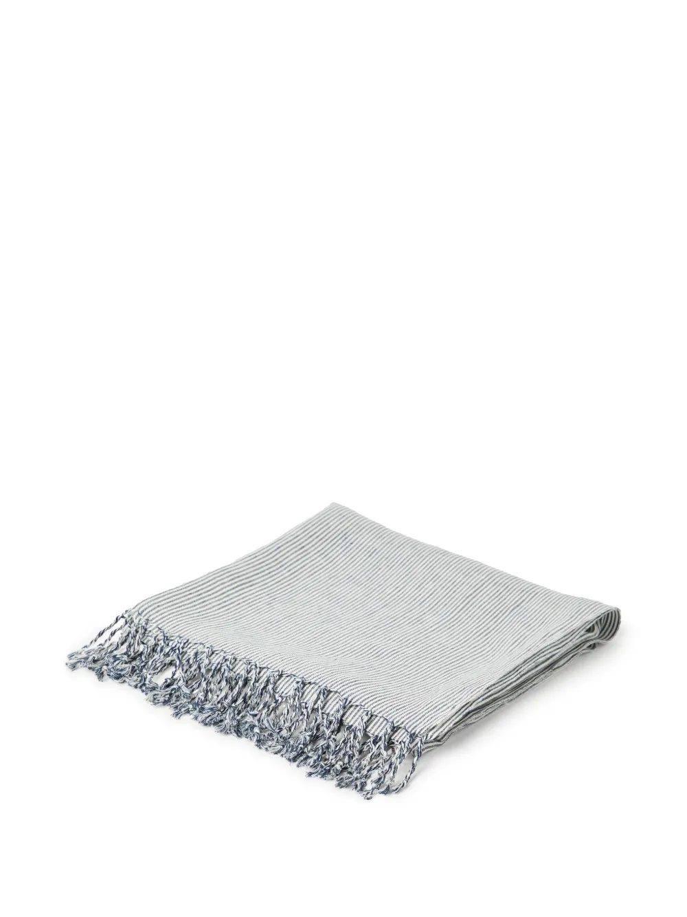 Brunello Cucinelli striped throw (180cm x 110cm) | Blue | Image 1