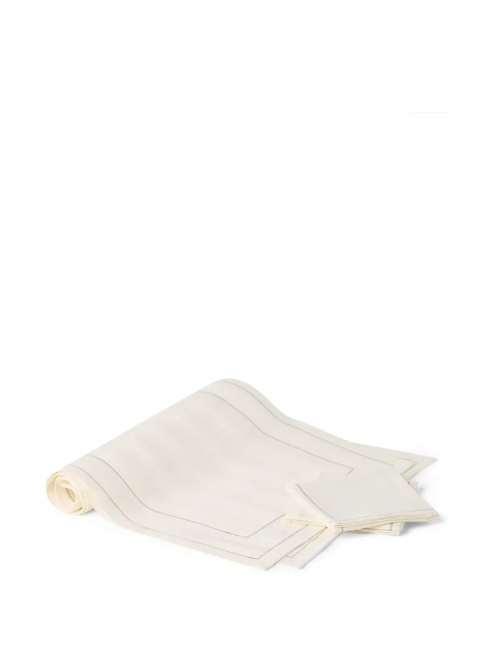 Brunello Cucinelli runner and napkins set | Neutrals | Image 1
