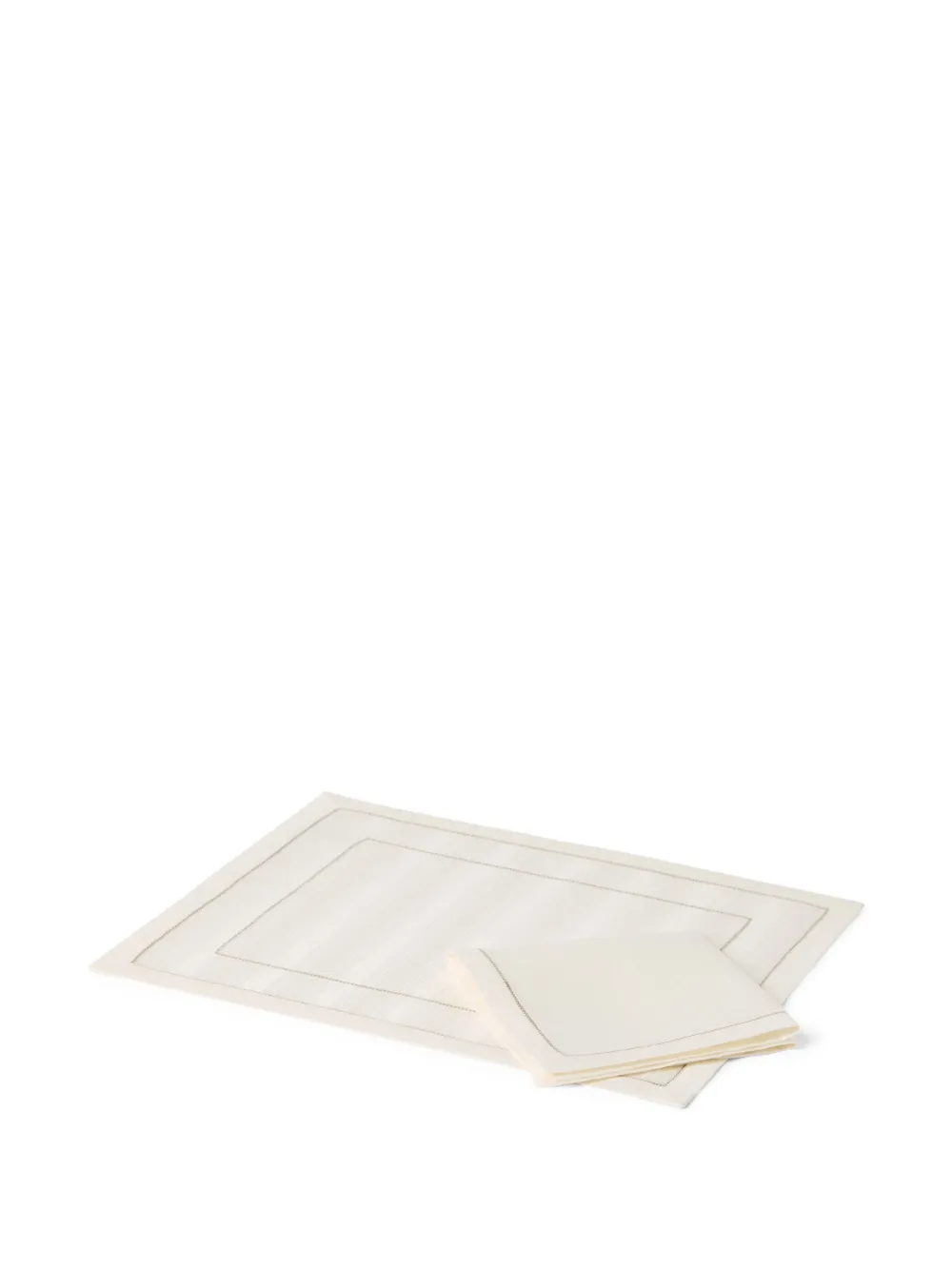 Brunello Cucinelli placemat and napkin set | Neutrals | Image 1