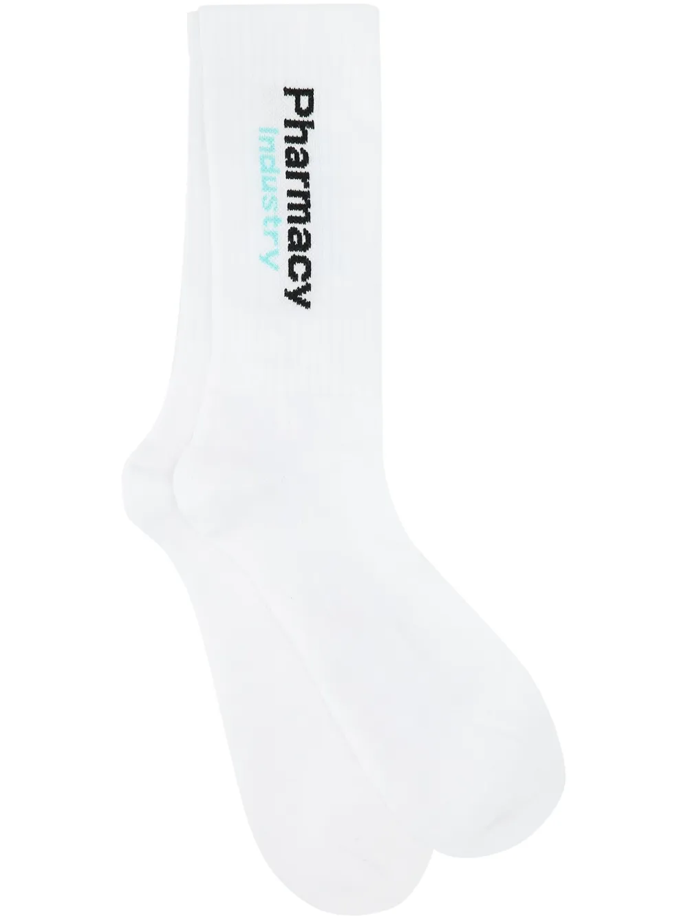 Pharmacy Industry logo-intarsia socks | White | Image 1